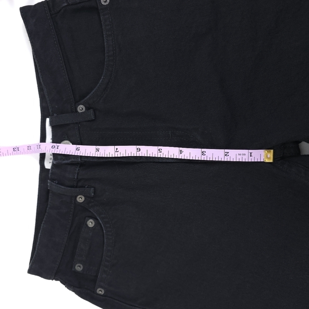 Topshop Petite high waist raw hem straight cropped size 28 - Picture 4 of 11